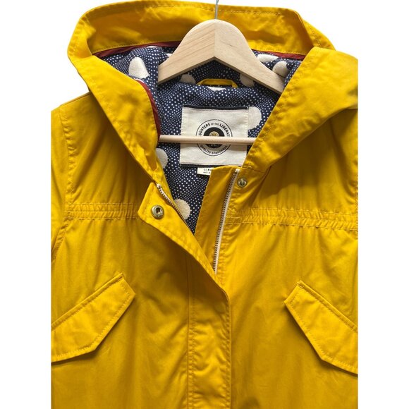 Anthropologie Daughters of the Liberation Yellow Hoodie Anorak Rain Jacket - Picture 3 of 8